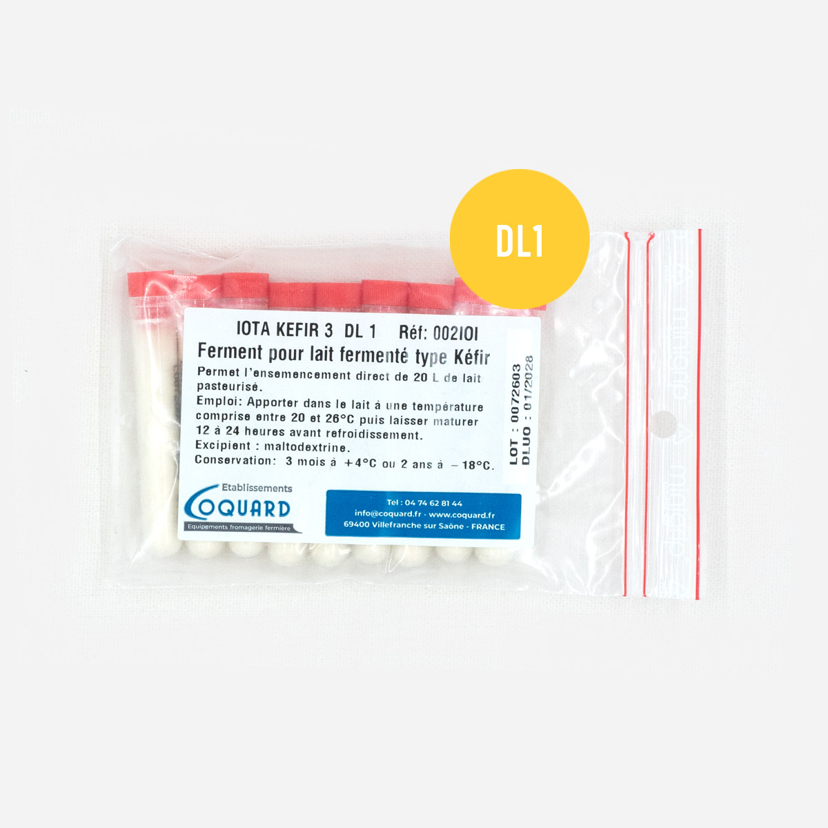 Mikrobiološka kultura Iota kefir, velikost pakiranja ampule DL1